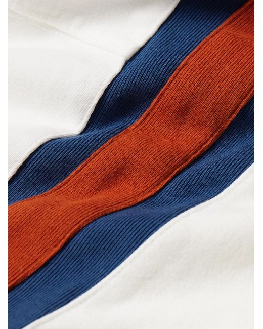 Kapital Blue Printed Striped Cotton-jersey T-shirt for men