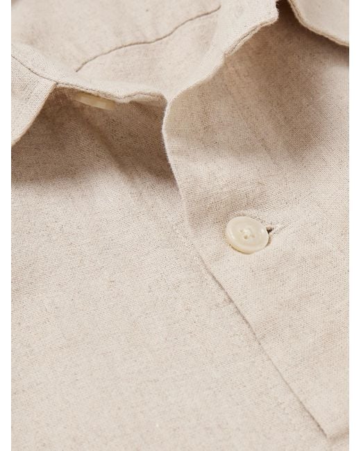 NN07 Natural Adwin 5397 Linen And Cotton-blend Overshirt for men