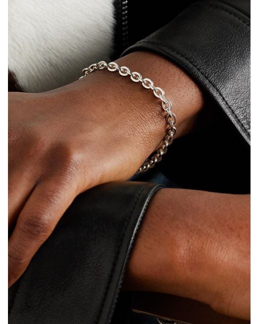 MAOR Black Cuadie Sterling Chain Bracelet for men