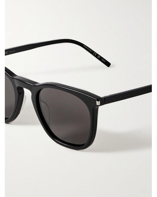 Saint Laurent Black D-Frame Recycled-Acetate Sunglasses for men