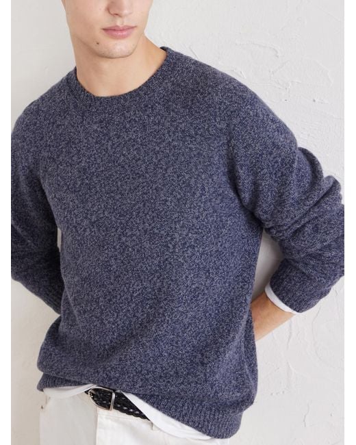 Hartford Blue Wool Sweater for men