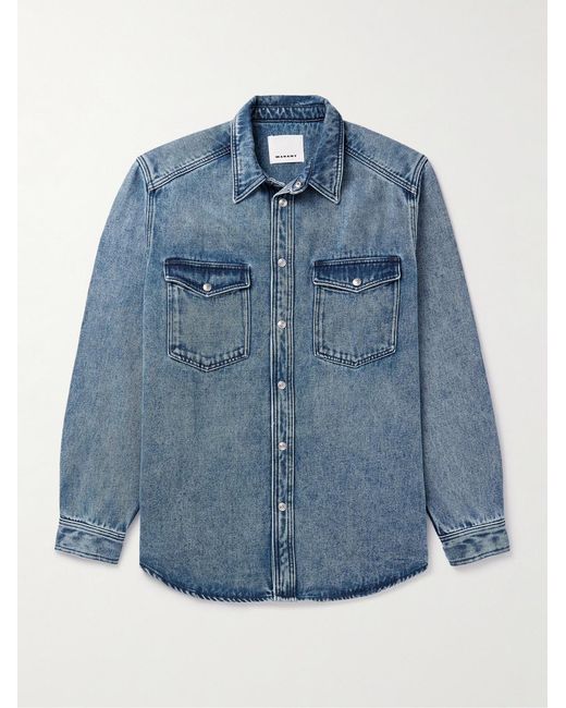 Isabel Marant Blue Tailly Denim Shirt for men