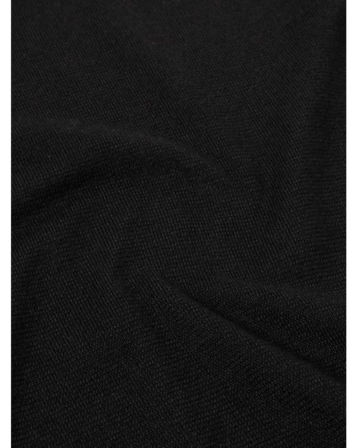 Loro Piana Black Girocollo Cashmere Sweater for men