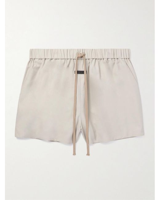 Fear Of God Natural Eternal Wide-Leg Twill Drawstring Shorts for men