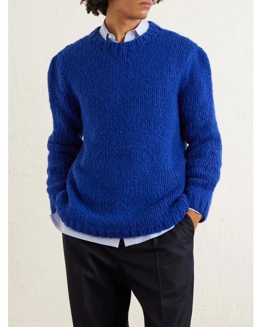 Gabriela Hearst Blue Lawrence Welfat Cashmere Sweater for men