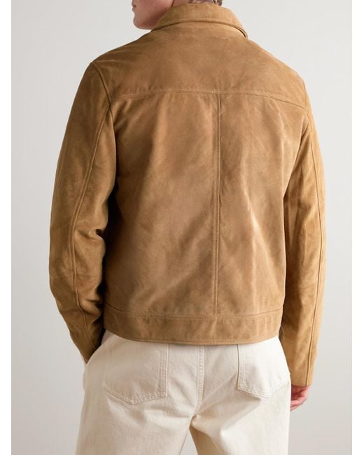 Mr P. Natural Suede Coach Jacket for men