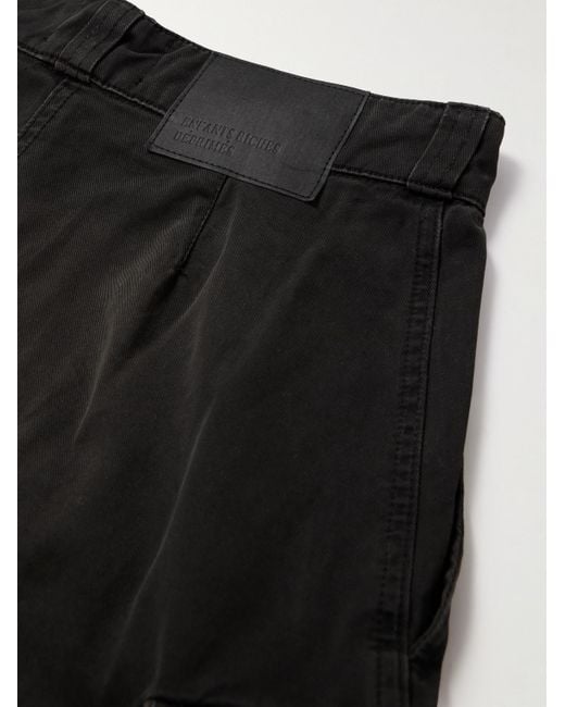 Enfants Riches Deprimes Black Straight-leg Cotton-twill Cargo Trousers for men