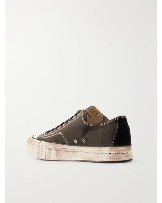 Visvim Black Skagway Canvas Sneakers for men