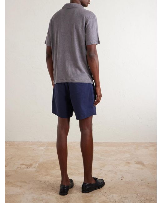 Polo Ralph Lauren Blue Cotton-blend Seersucker Drawstring Shorts for men