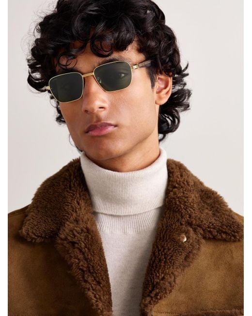 Cartier Metallic Première De Cartier D-Frame Recycled-Acetate And-Tone Sunglasses for men