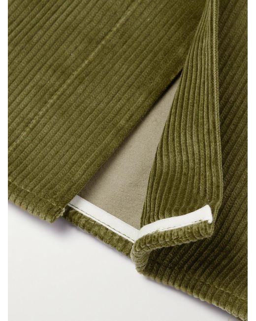 De Bonne Facture Green Cotton-corduroy Overshirt for men
