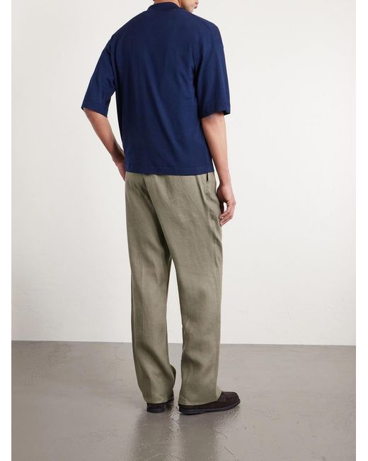 Barena Blue Merino Wool Shirt for men