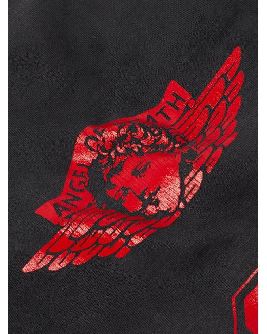 SAINT Mxxxxxx Blue Angel Of Death Tapered Logo-print Cotton-jersey Sweatpants for men