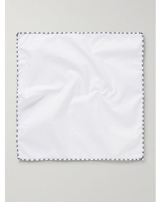 Fazzoletto Da Taschino di Brunello Cucinelli in White da Uomo
