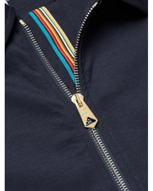 Paul Smith Blue Cotton-blend Jersey Overshirt for men