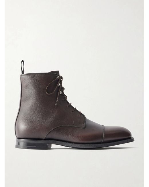 Church's Brown Edworth 2.0 Lace-Up Full-Grain Leather Boots for men