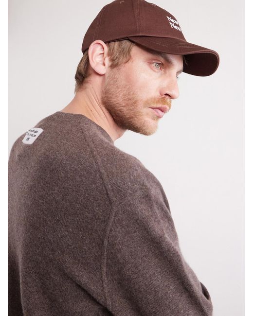 Corridor NYC Brown Ny Ny Embroidered Cotton-Twill Baseball Cap for men