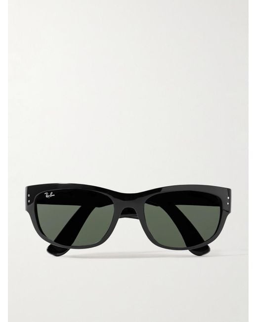 Ray-Ban Black Mega Balorama D-Frame Acetate Sunglasses for men