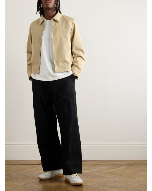 CHERRY LA Natural Charro Embroidered Cotton-Blend Twill Jacket for men