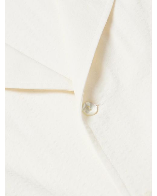 STÒFFA Natural Wool-Seersucker Overshirt for men