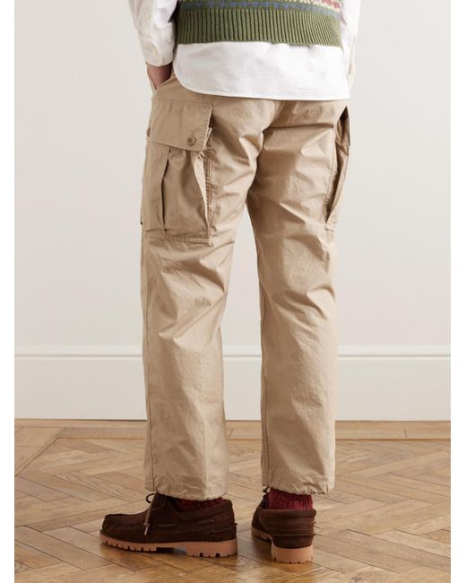 Beams Plus Natural Straight-leg Cotton-ripstop Cargo Trousers for men