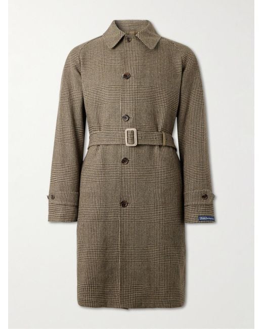 Polo Ralph Lauren Natural Balmacaan Reversible Belted Tweed And Poplin Coat for men