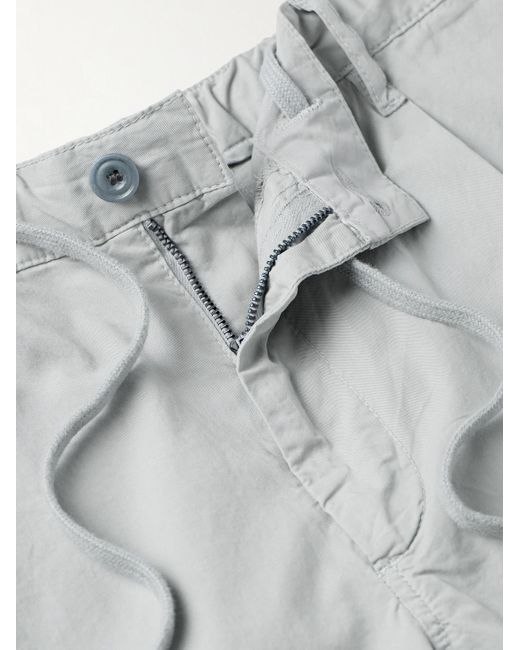 Hartford Tanker schmal und gerade geschnittene Hose aus Baumwolle mit Kordelzugbund in White für Herren