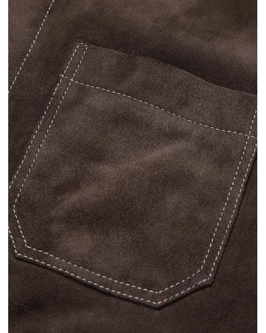Mr P. Brown Crosta Suede Chore Jacket for men
