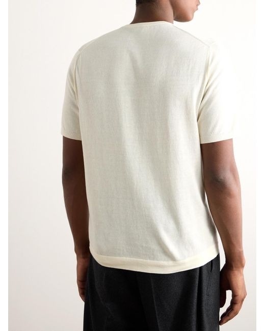 Loro Piana Bay T-Shirt aus Baumwolle in Natural für Herren