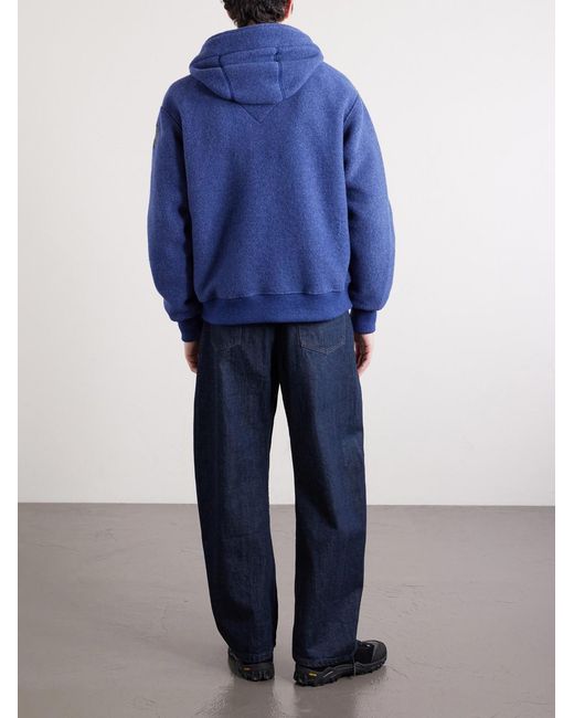Canada Goose Blue Chilliwack Recycled Wool-Blend Fleece Zip-Up Hoodie for men
