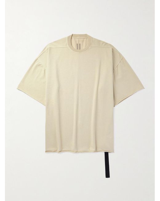 Rick Owens Natural Tommy Cotton-jersey T-shirt for men
