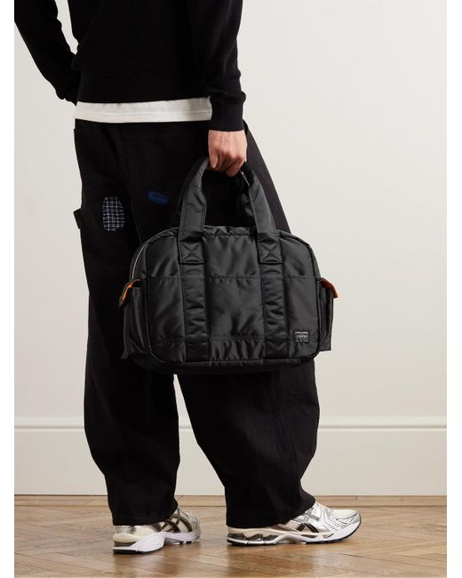 Porter-Yoshida and Co Black Tanker L Nylon Duffle Bag for men