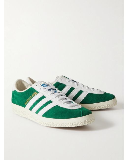 Adidas Originals Gazelle SPZL Sneakers aus Veloursleder mit Lederbesatz in Green für Herren