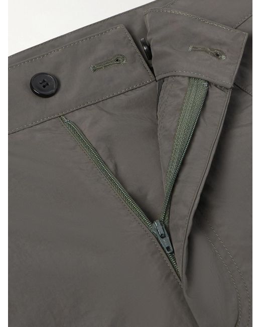 Dries Van Noten Gray Straight-Leg Shell Trousers for men
