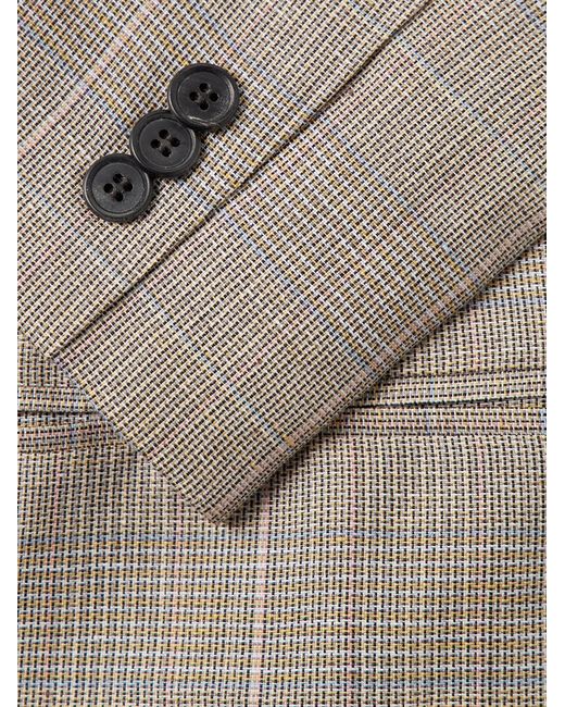 Corridor NYC Natural Checked Linen And Wool-blend Blazer for men