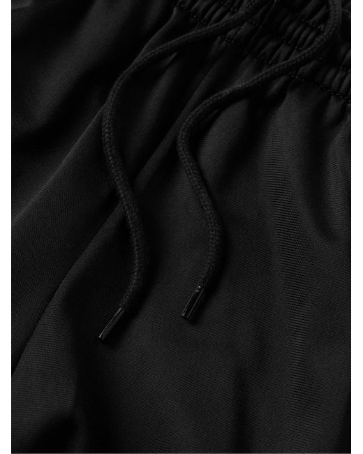 Adidas Originals Black Adibreak Straight-leg Logo-appliquéd Striped Tech-jersey Track Pants for men