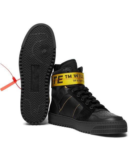Off-White c/o Virgil Abloh Black Industrial High-top Sneakers for