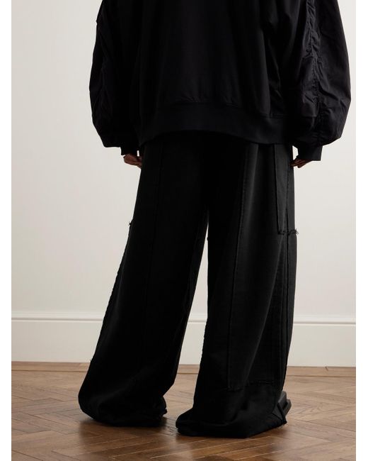 Vetements Weit geschnittene Jogginghose aus Jersey aus einer Baumwollmischung in Black für Herren