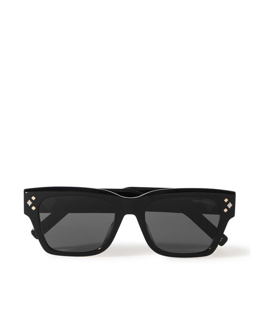 Dior Black Cd Diamond S2i D-frame Acetate And Silver-tone Sunglasses for men