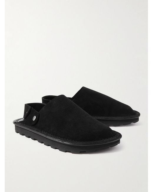 Jil Sander Black Sabot Suede Mules for men