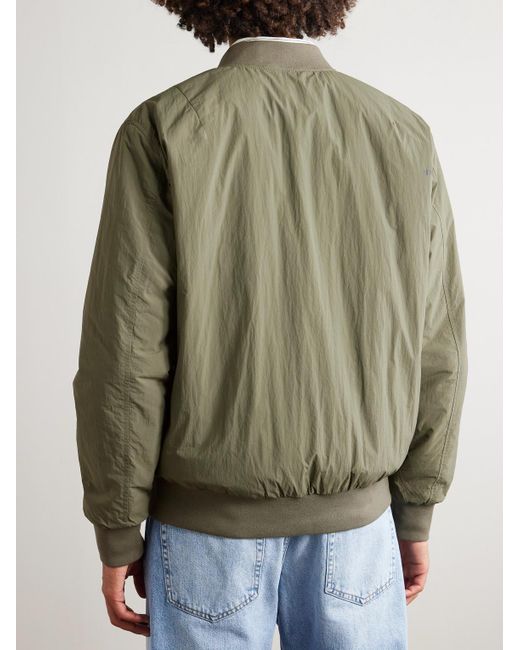 NN07 Green Dixon 8280 Padded Recycled-Shell Bomber Jacket for men