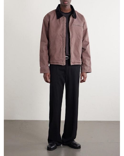 Corridor NYC Brown Utility Cotton-blend Twill Jacket for men