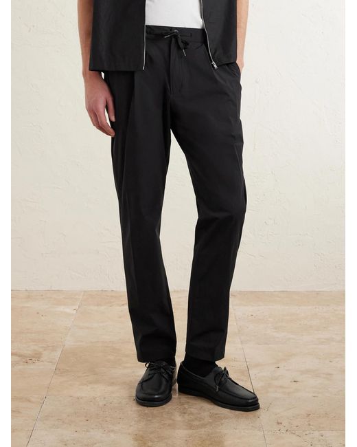Herno Blue Tapered Shell Trousers for men