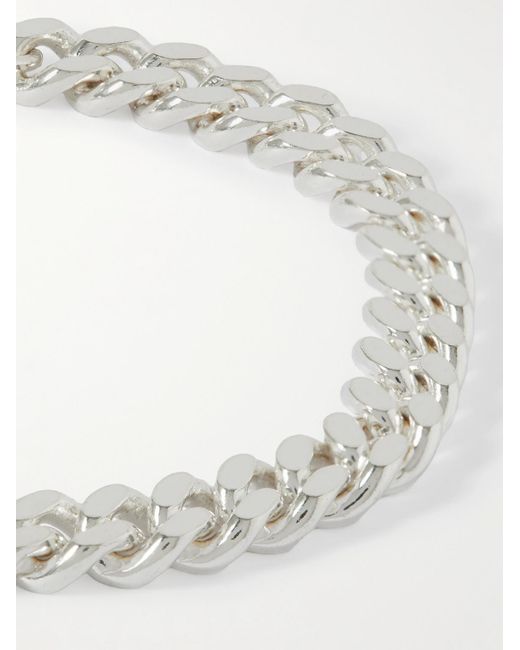 Hatton Labs Natural Silver Chain Bracelet for men