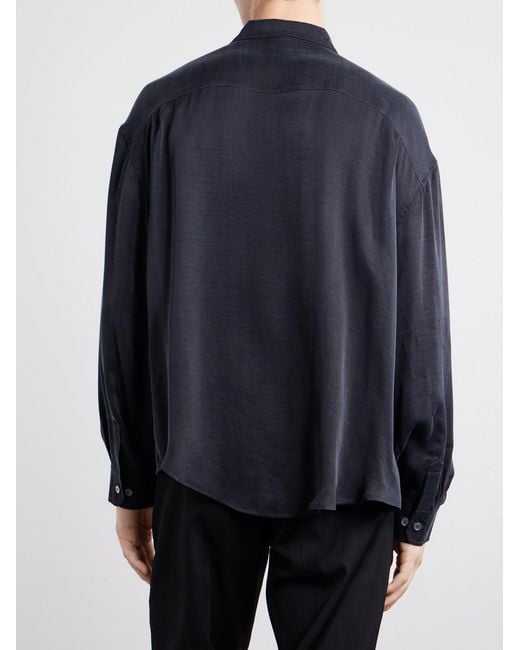 Enfants Riches Deprimes Blue Henri's Everyday Distressed Satin Shirt for men
