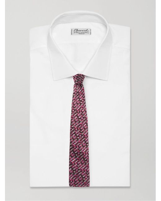 Missoni Purple 7cm Silk-jacquard Tie for men