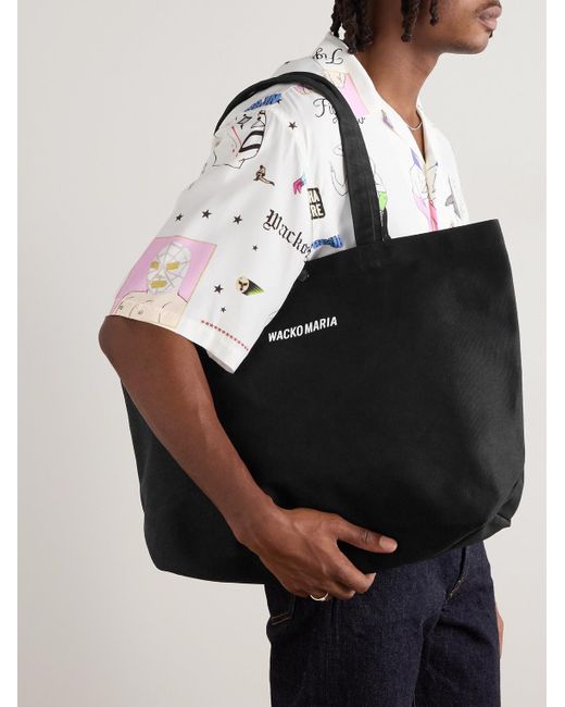 Speak Easy Tote Bag di Wacko Maria in Black da Uomo
