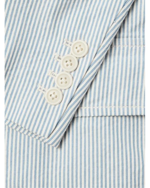 Alex Mill Gray Mill Striped Cotton-seersucker Blazer for men