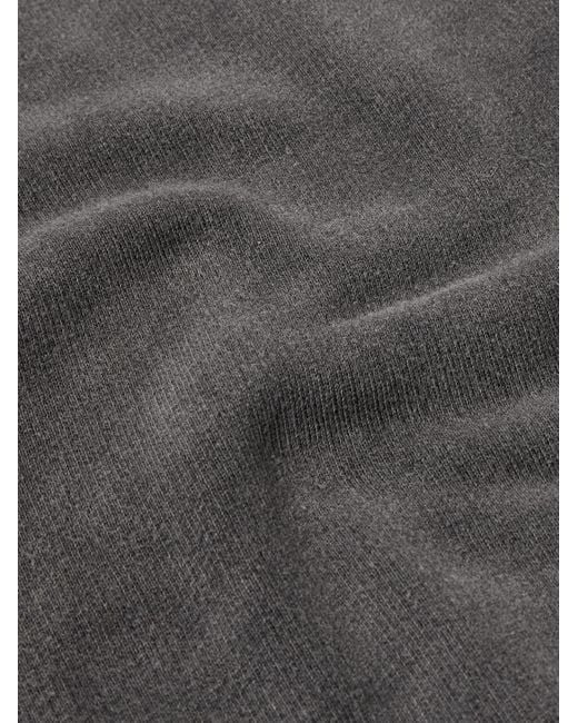 Acne Gray Fester H Cotton-Jersey Hoodie for men