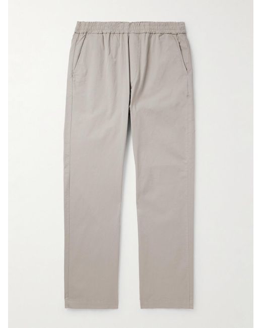 Barena Gray Tosador Straight-leg Cotton-blend Twill Trousers for men